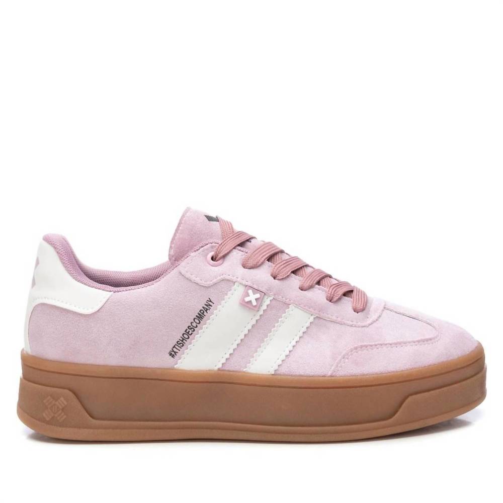 NEW XTI women's casual sneakers in nude